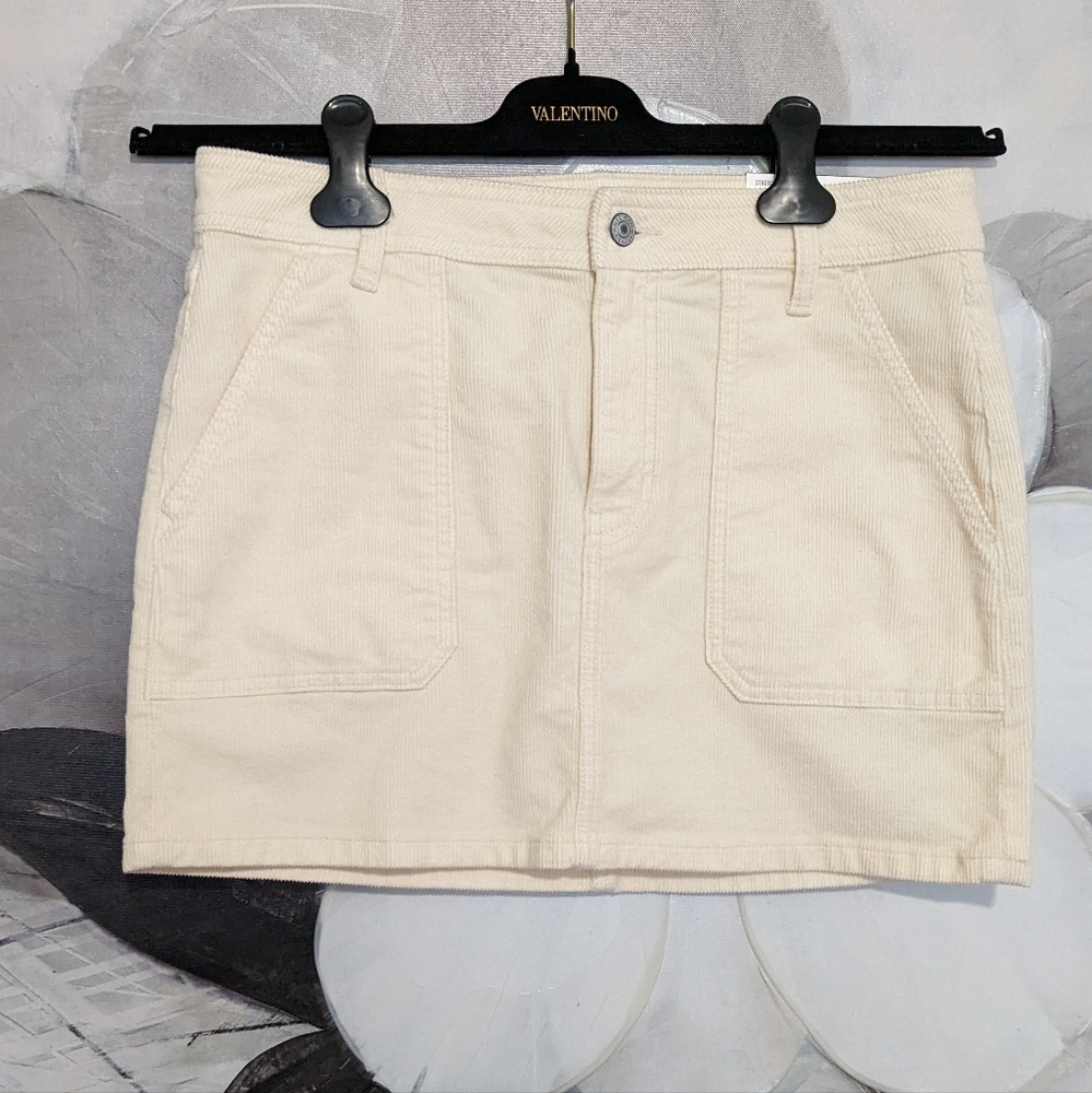 American Eagle High Waisted Corduroy Stretch Mini Skirt Size 10 Regular Nwt ❤️
